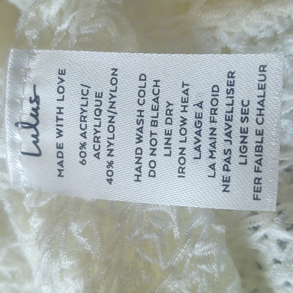 Lulu's White Born To Fly Knit Sweater Size XL - Picture 9 of 9